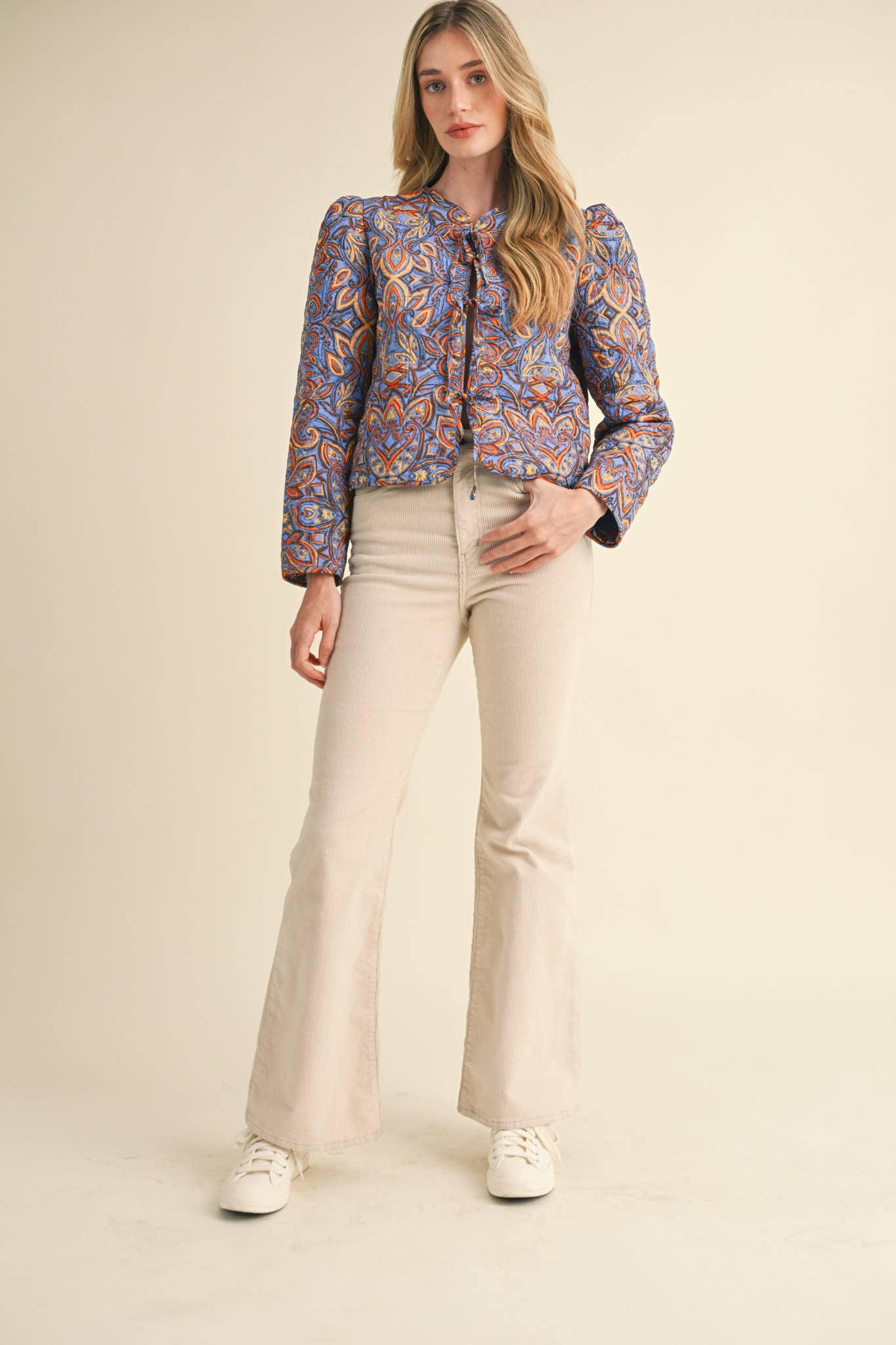 Quilted Paisley Jacket