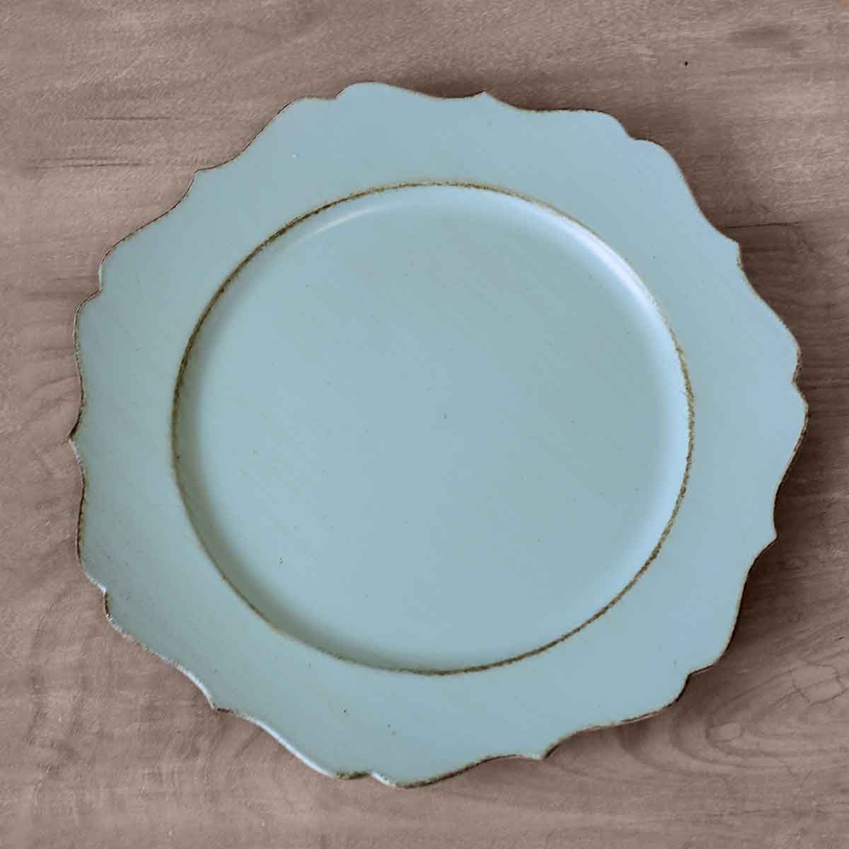Cartouche Charger Antique Sky 13"