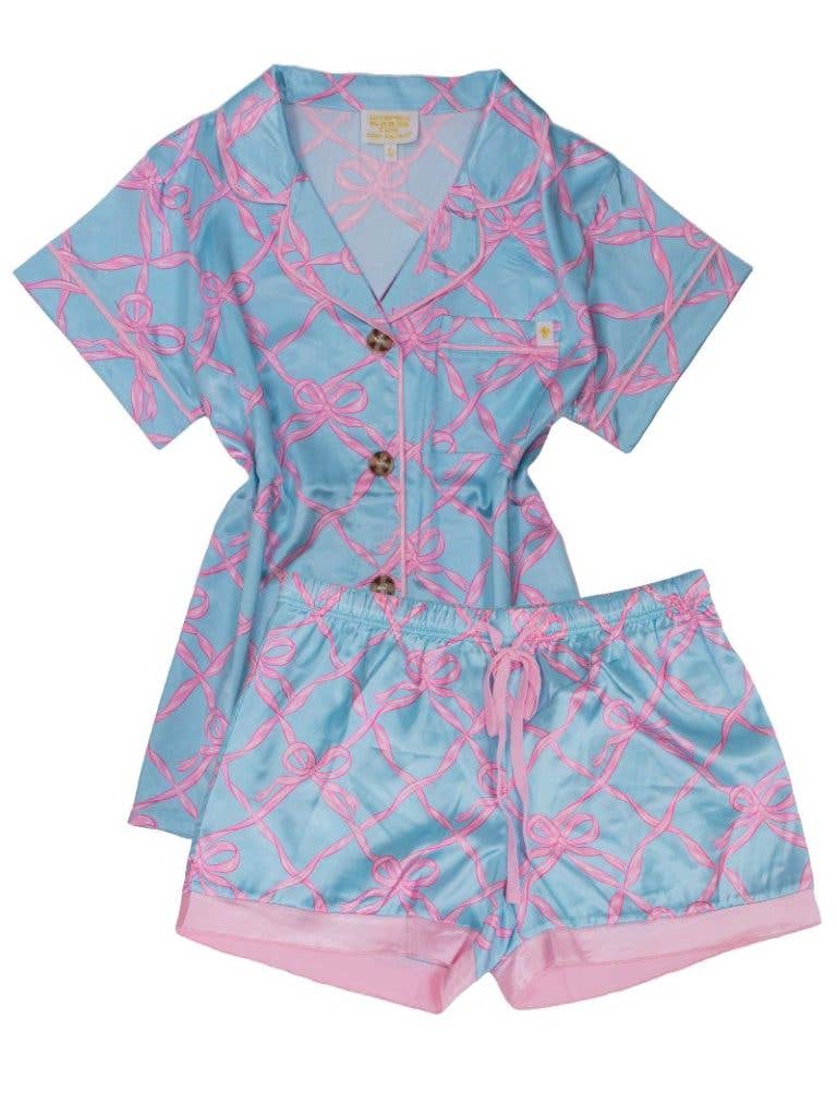 Silk Bow Pajama Set