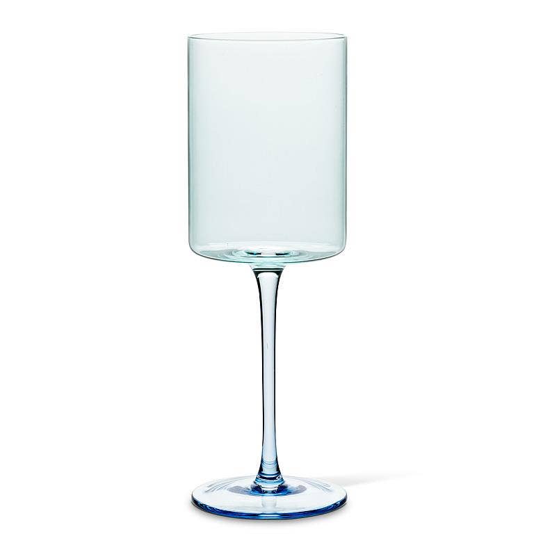 Slender Wine Glass-Blue-8.5"H(14oz)