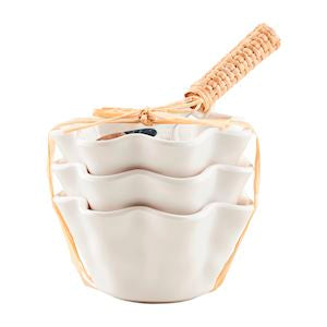 Ruffle Melamine Tidbit Set