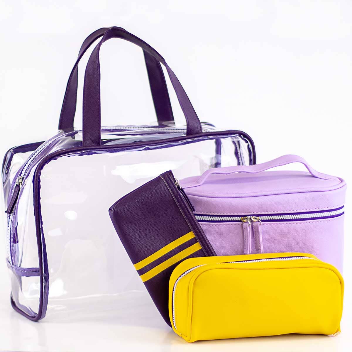 Livie Travel Gift Set Purple/Yellow 12x8x4.5