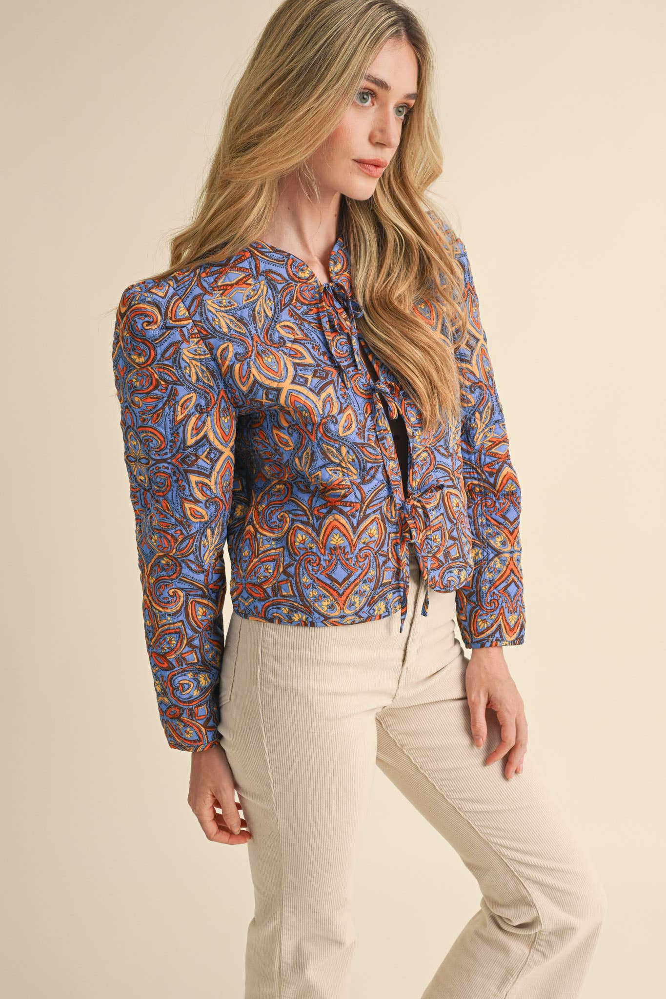 Quilted Paisley Jacket