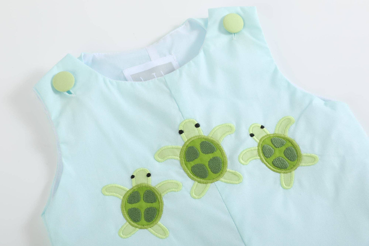 Blue Baby Turtles Shortalls