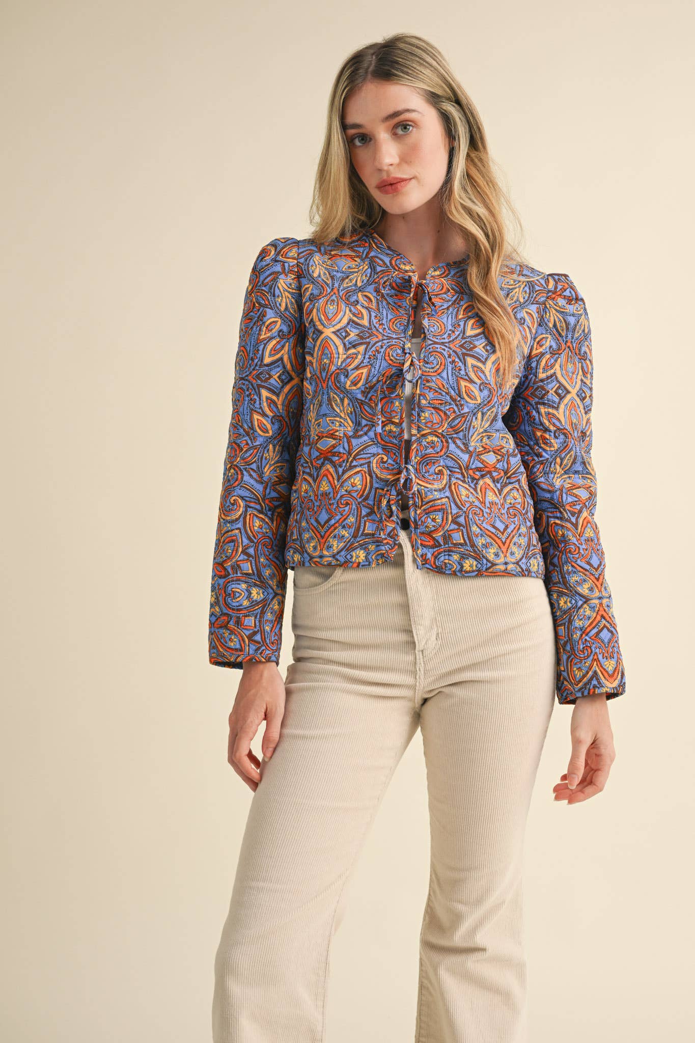 Quilted Paisley Jacket