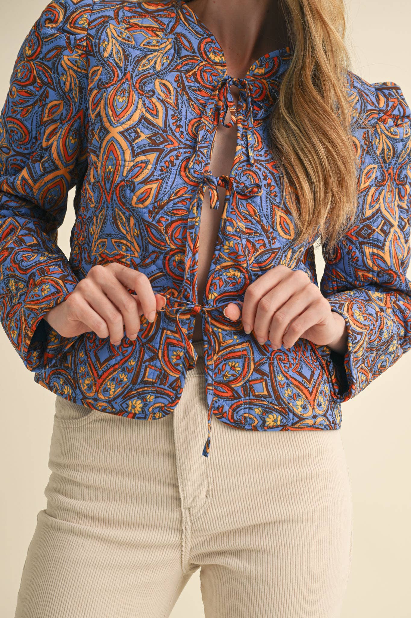 Quilted Paisley Jacket