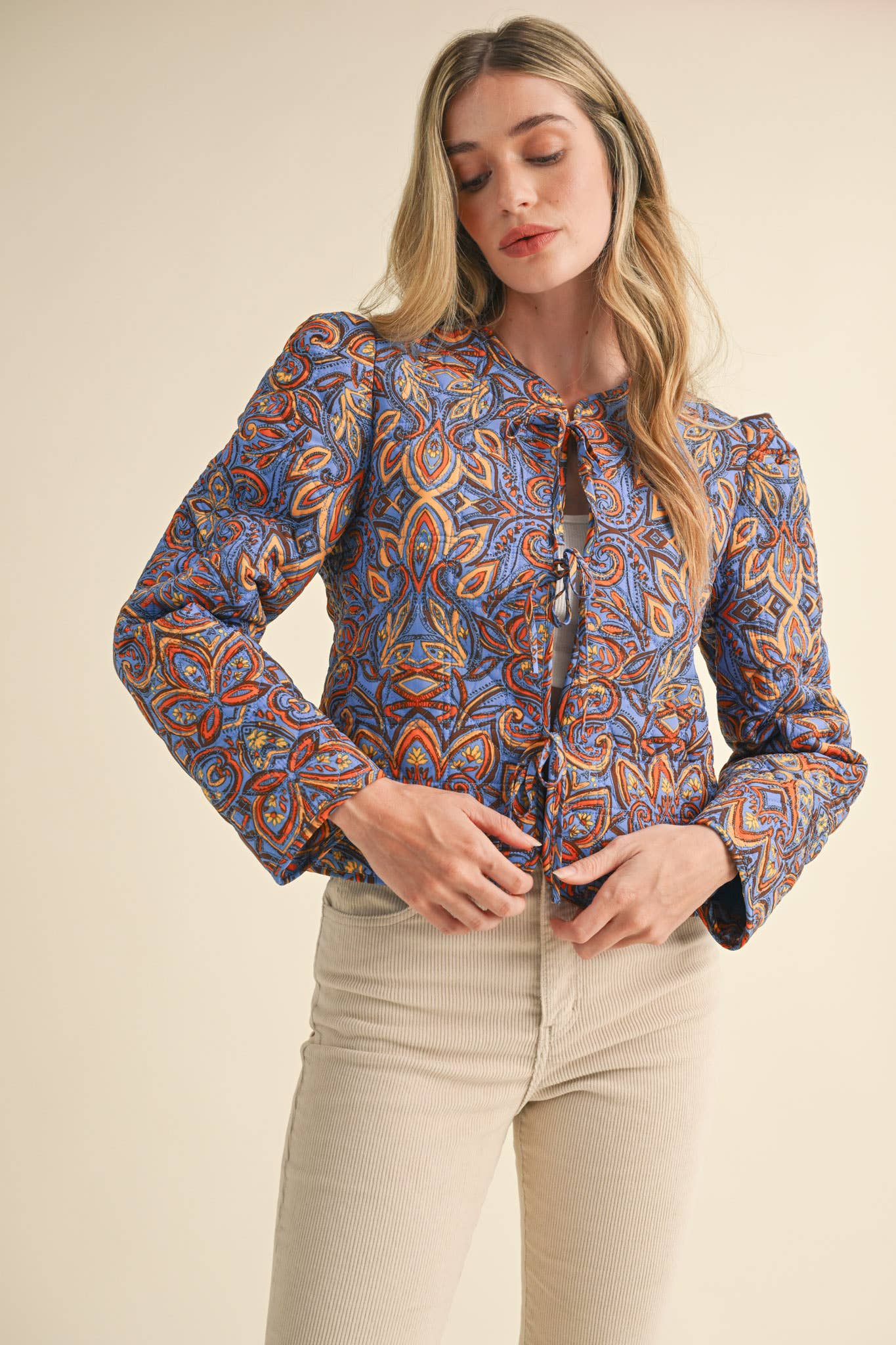 Quilted Paisley Jacket
