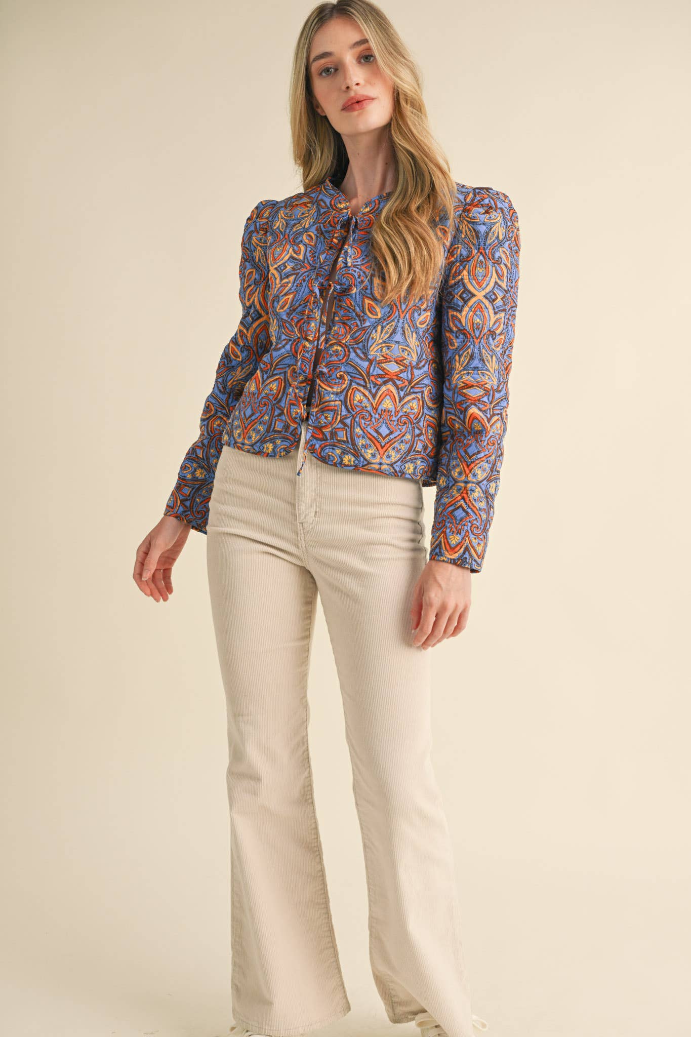 Quilted Paisley Jacket