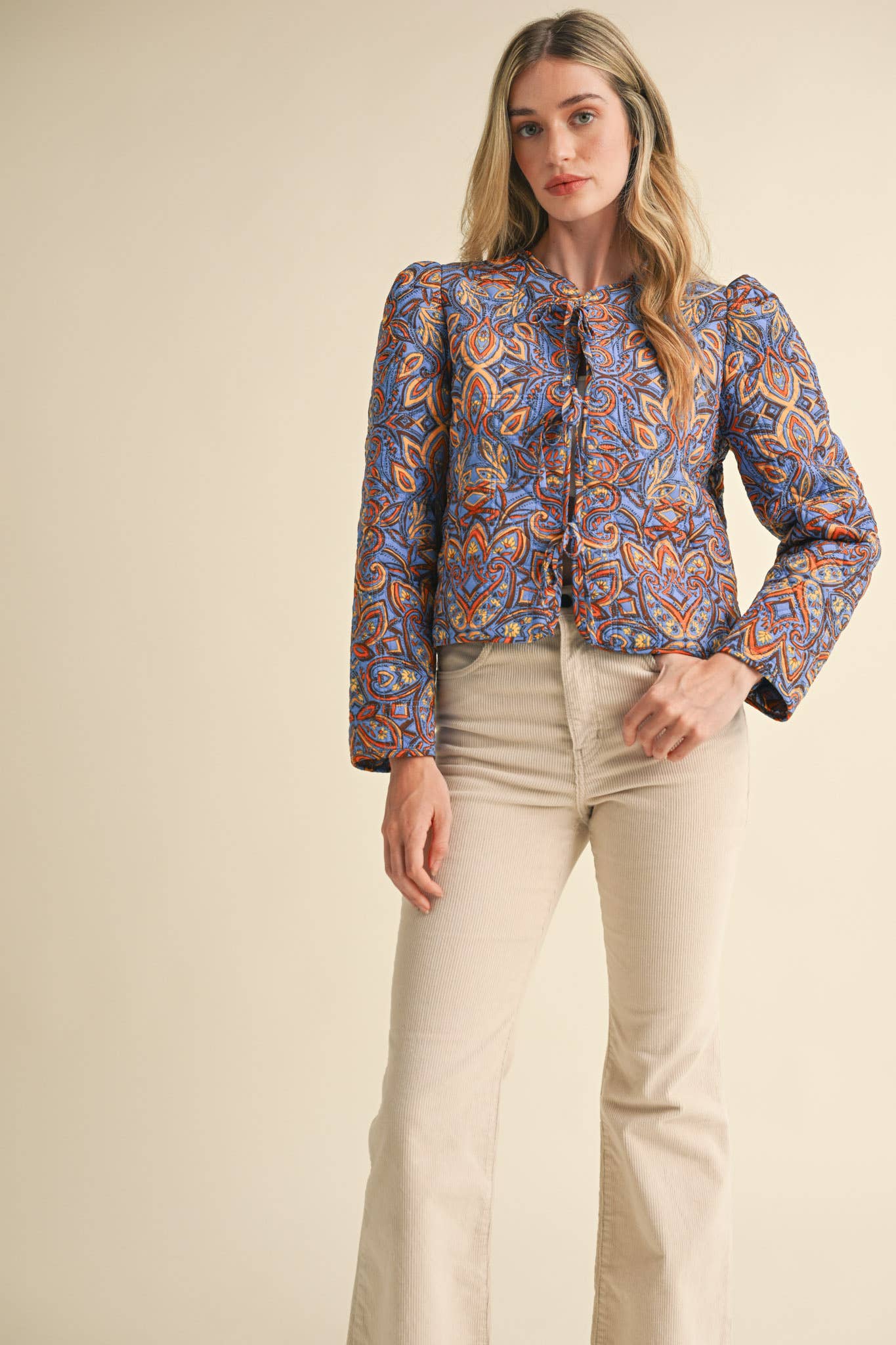 Quilted Paisley Jacket