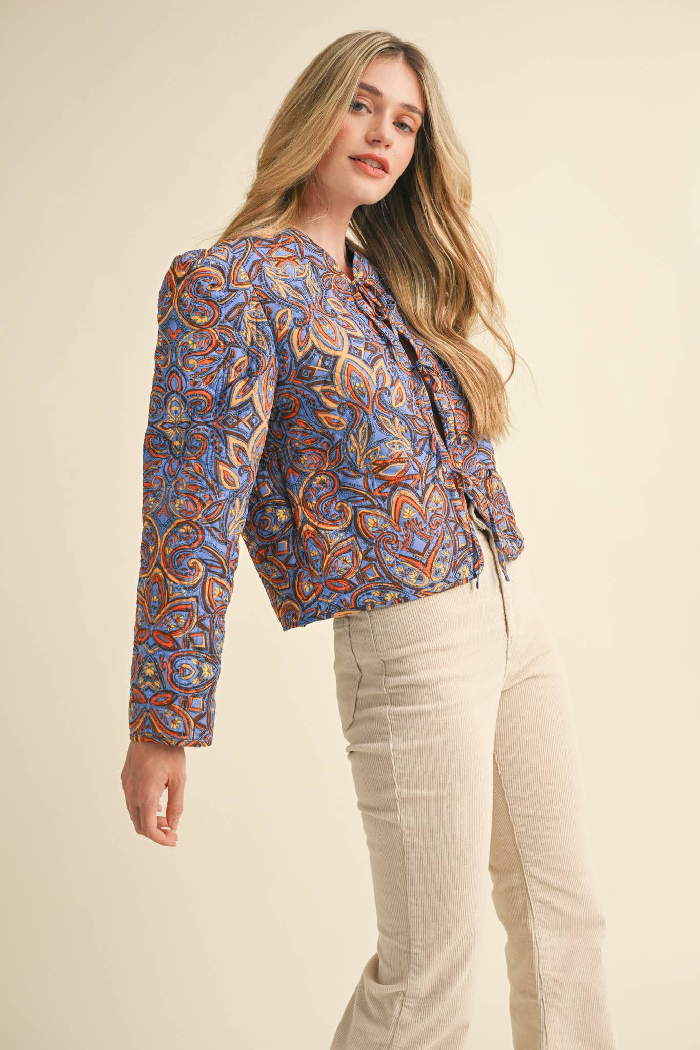 Quilted Paisley Jacket