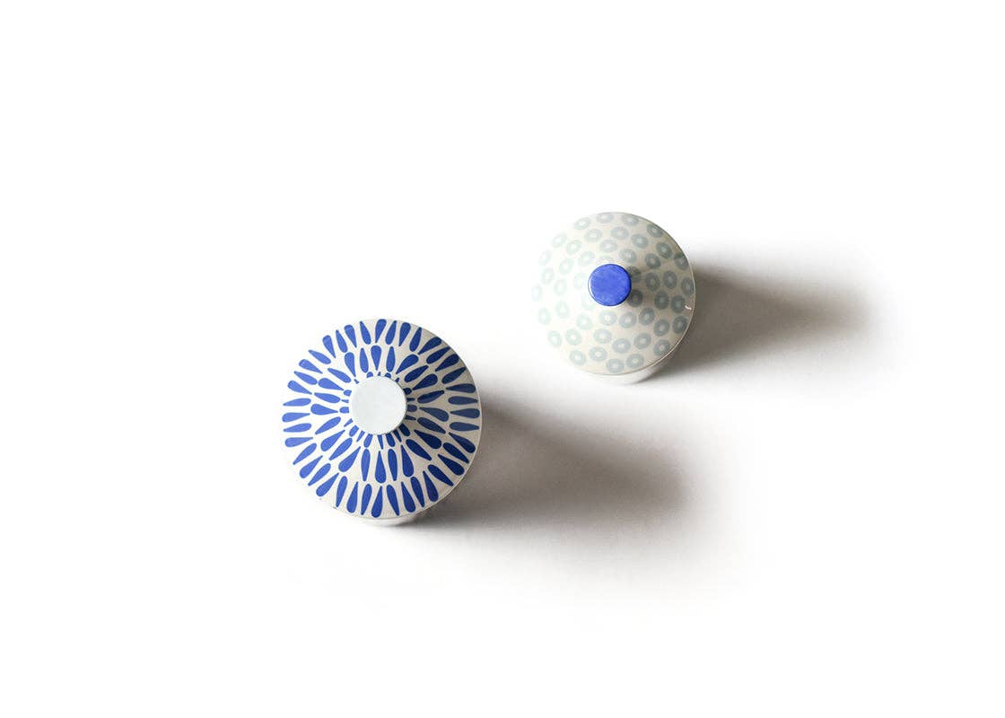 Iris Blue Canisters Set of 2