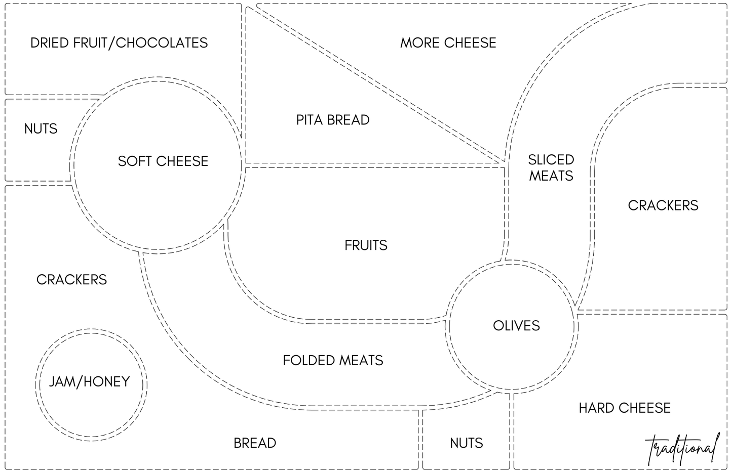 Taylor Gray CHARCUTERIE MAP insert set of 10