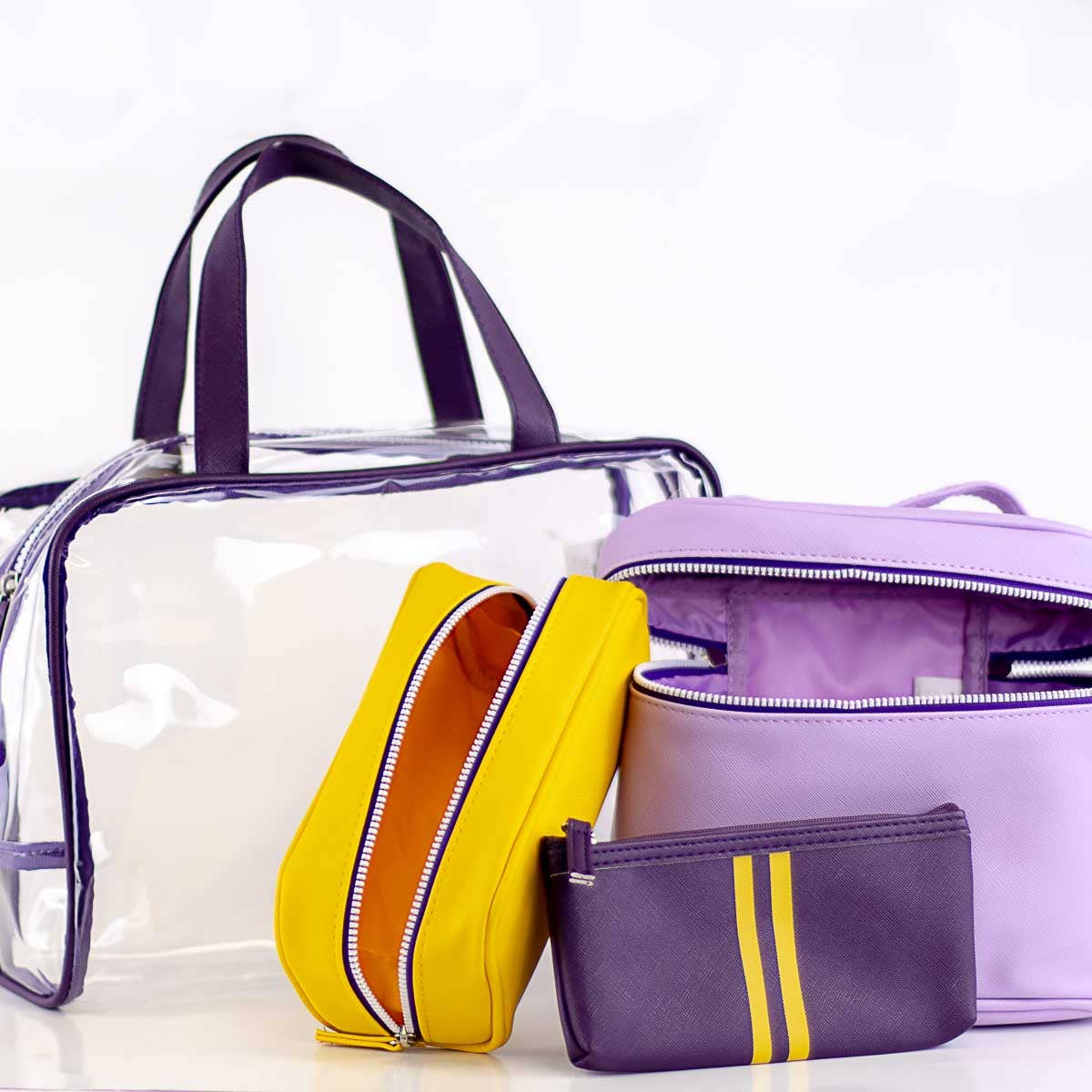 Livie Travel Gift Set Purple/Yellow 12x8x4.5
