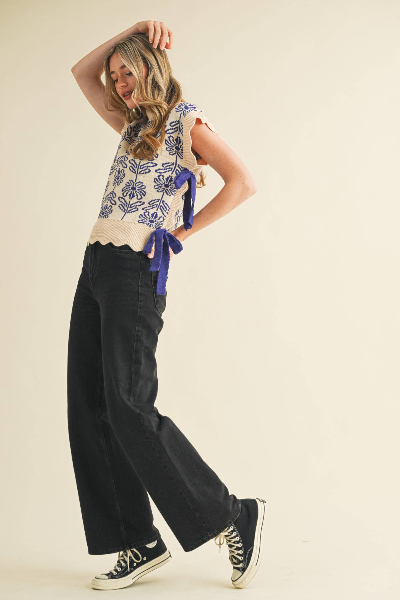 Sapphire Sleeveless Sweater