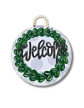 DK Lg Gray Welcome Hanger