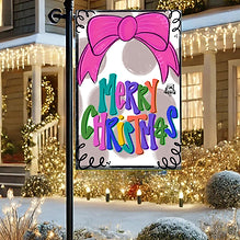 DK Merry and Bright Bow Flag