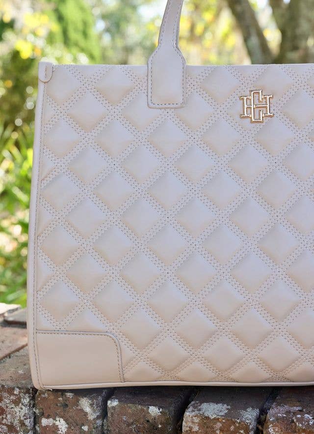 Shane Tote NUDE QUILTED DQ