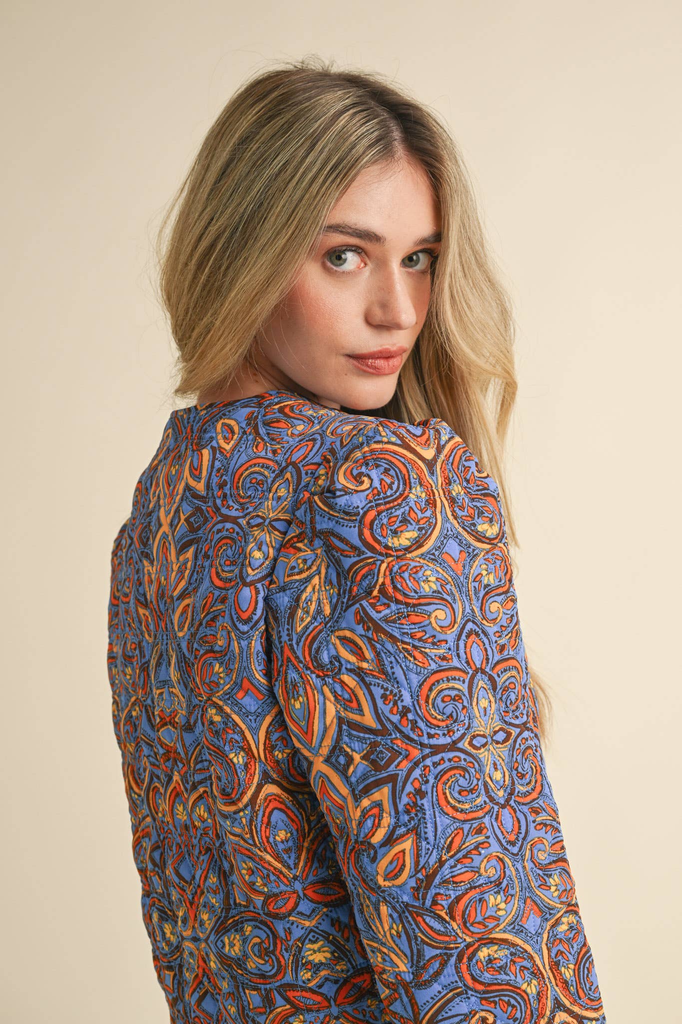Quilted Paisley Jacket