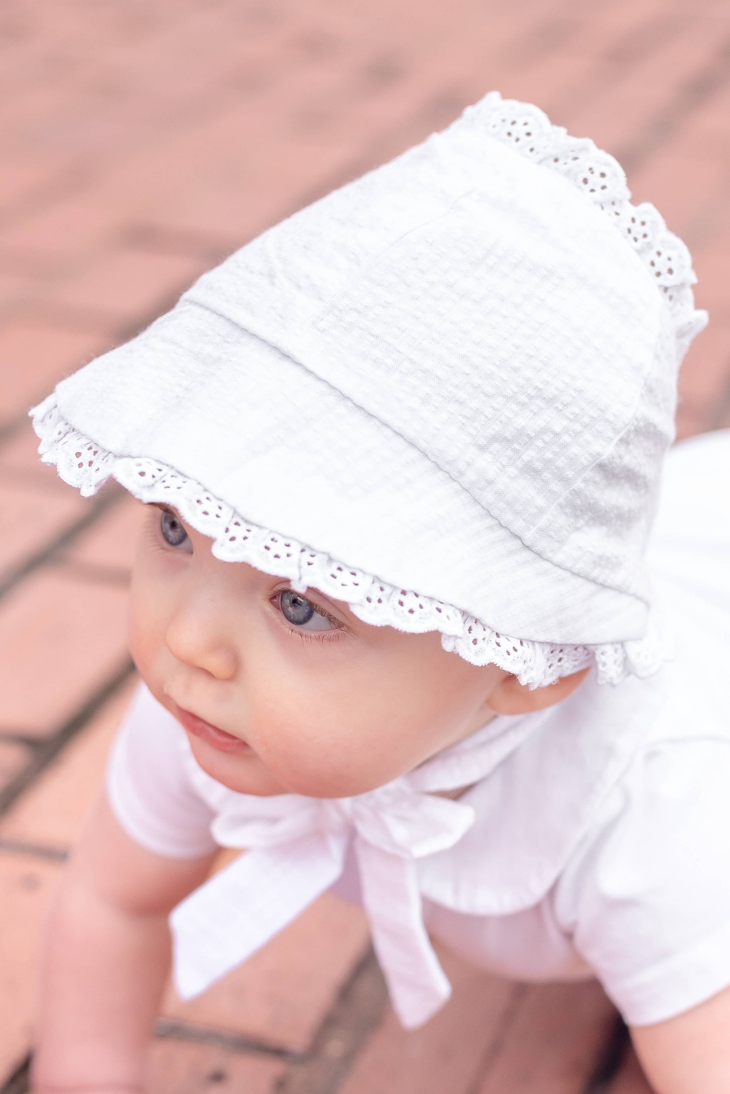 White Summer Bonnet