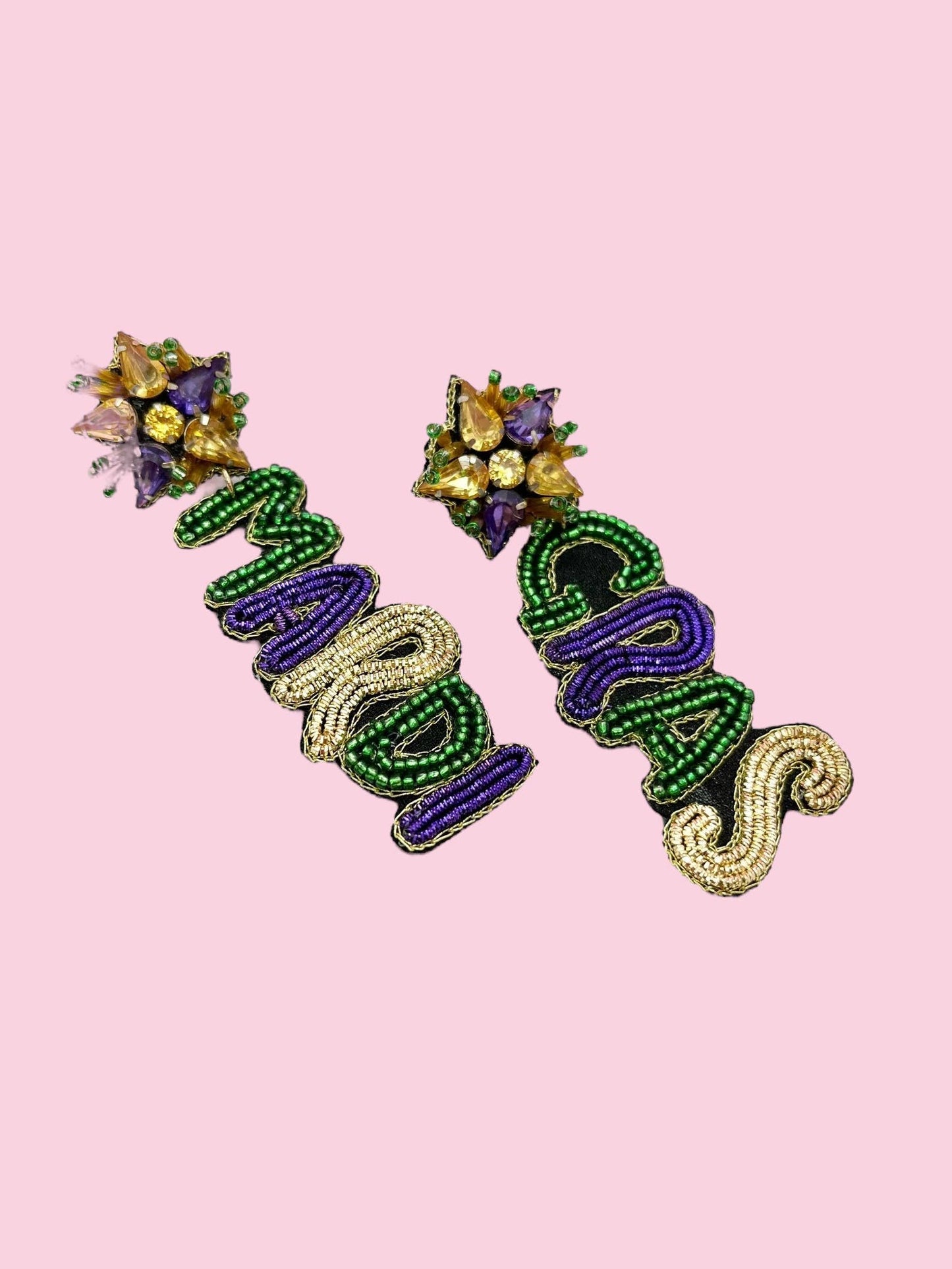 Mardi Gras Earring