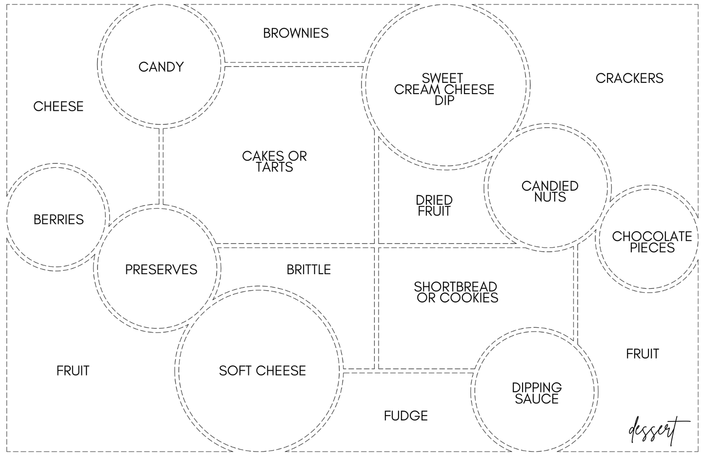 Taylor Gray CHARCUTERIE MAP insert set of 10