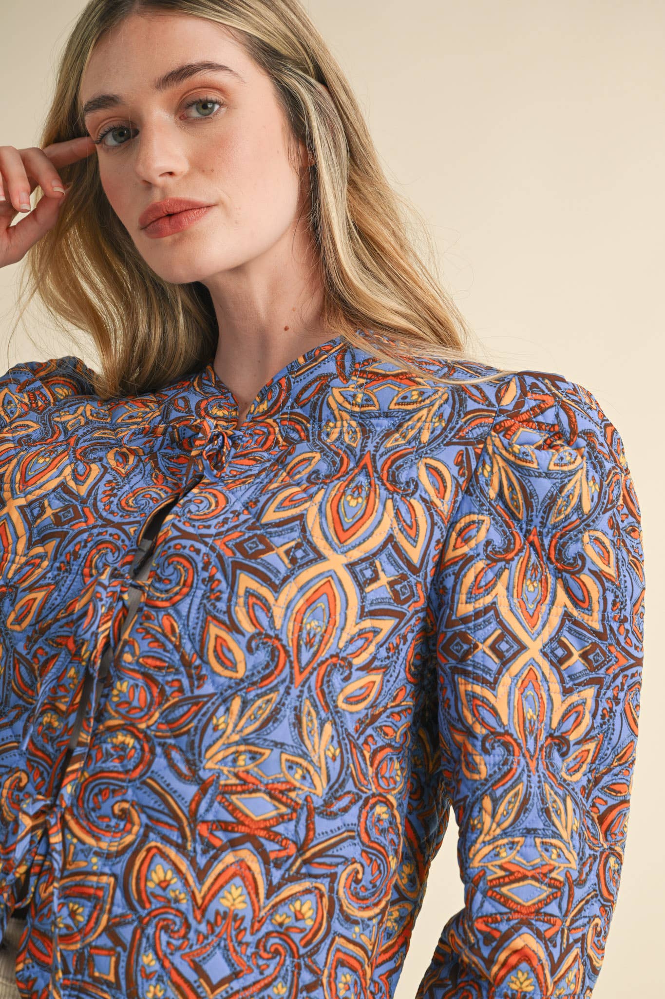 Quilted Paisley Jacket