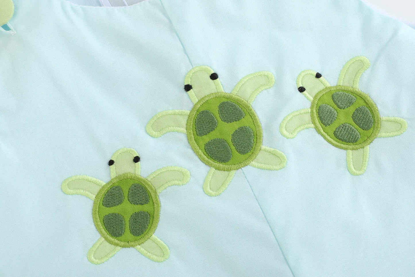 Blue Baby Turtles Shortalls