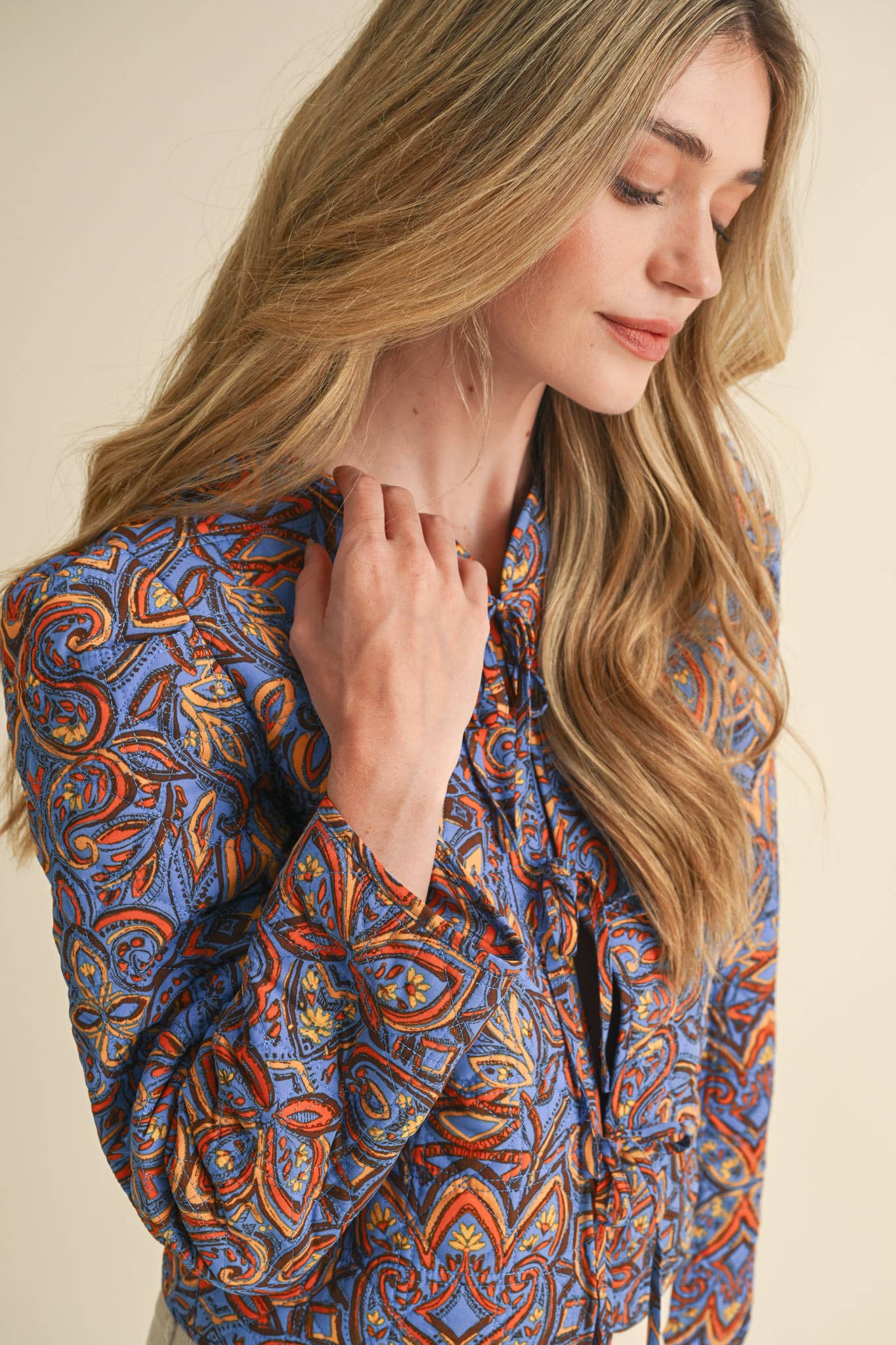 Quilted Paisley Jacket