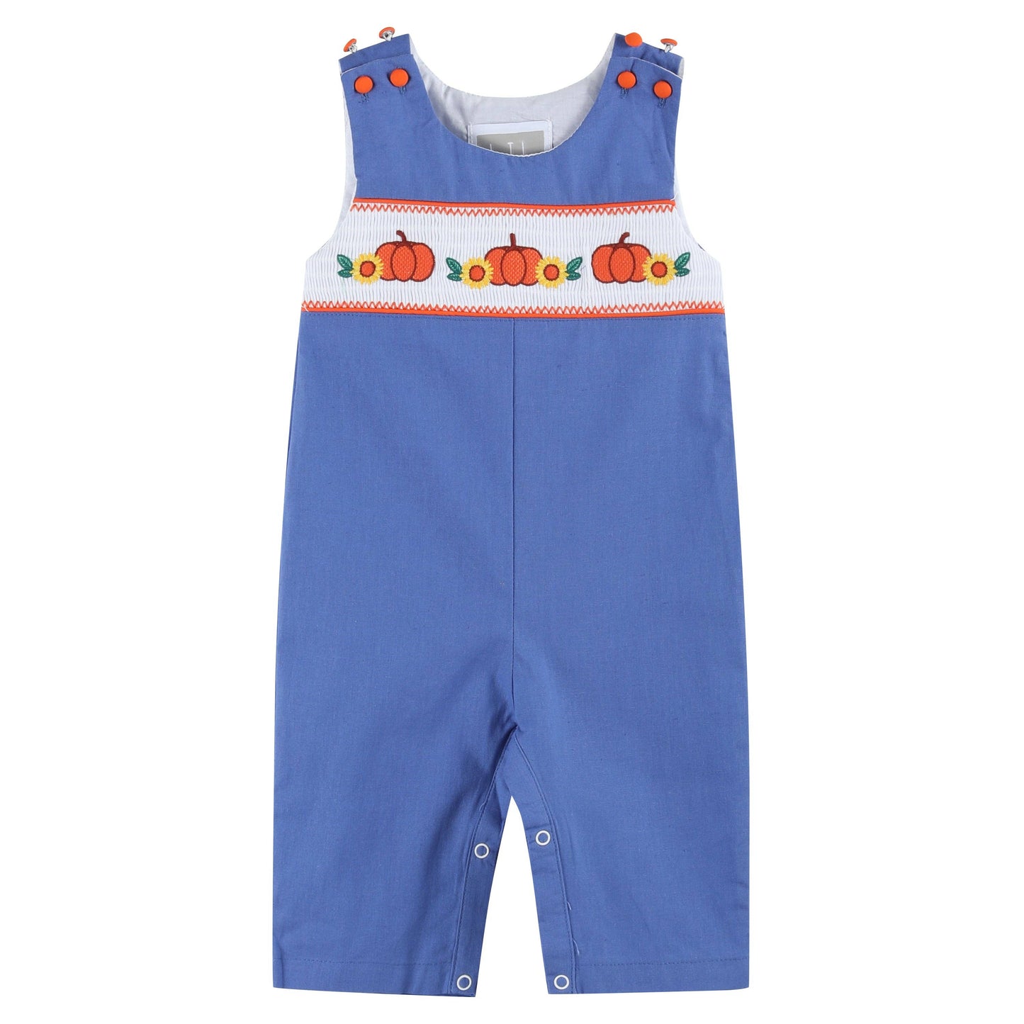 Blue Pumpkin Sunflower Smocked Longall