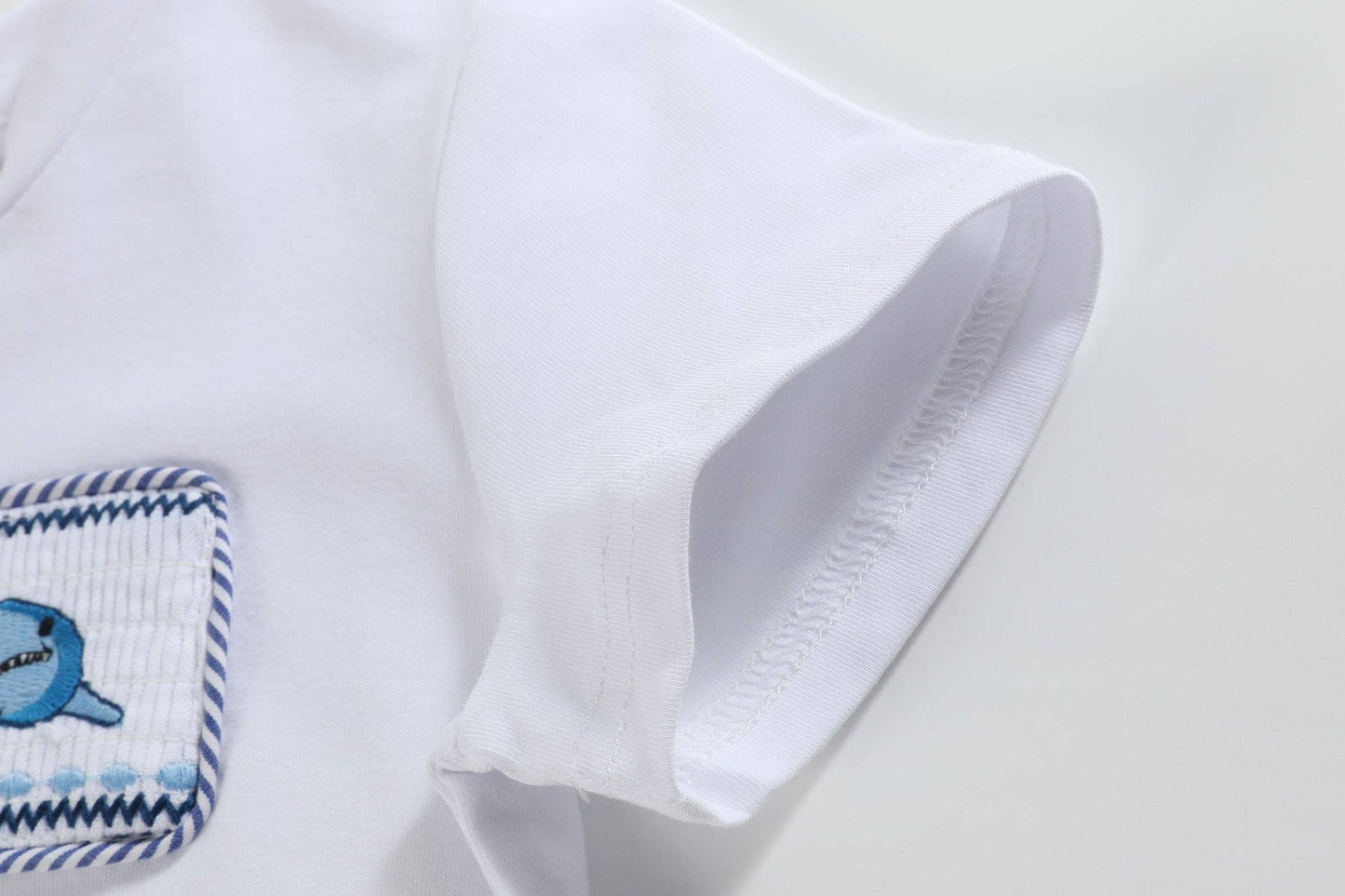 White Shark Smocked Set