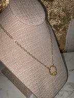 Christie Necklace with Round Bella 20"