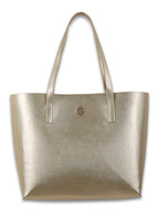 Leather Tote - Gold