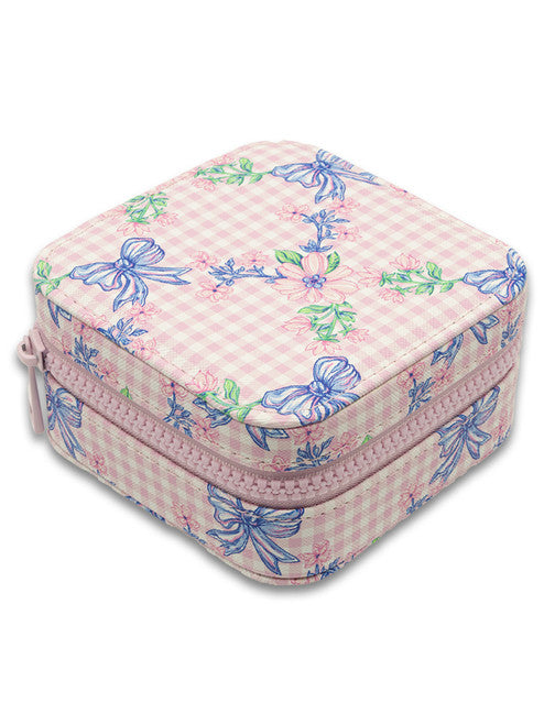 Pink Trellis Jewelry Case