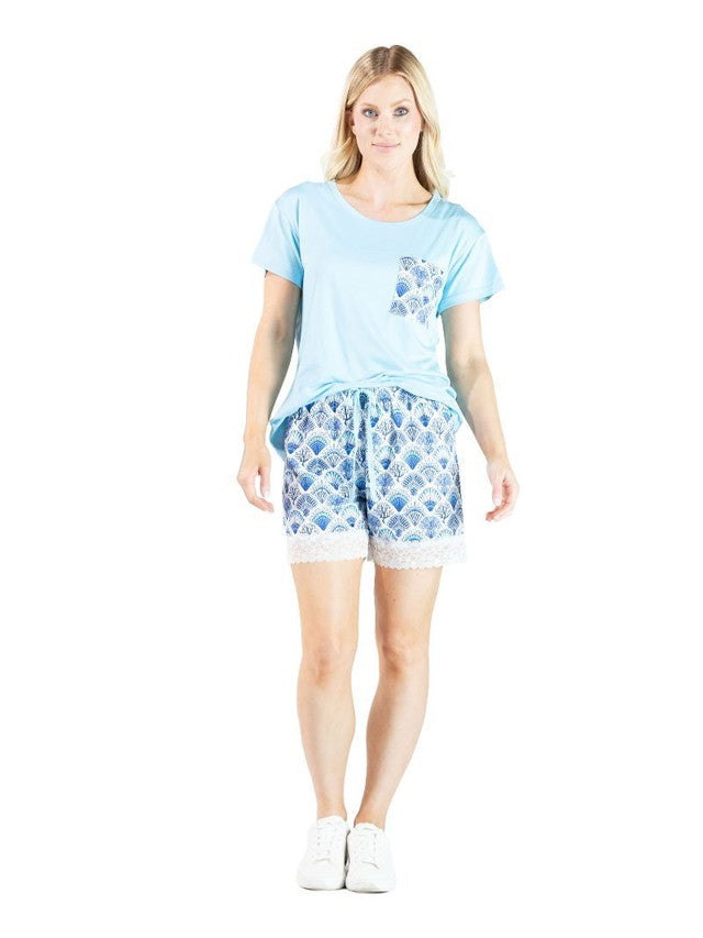 Seashell T-Shirt Pajama Set