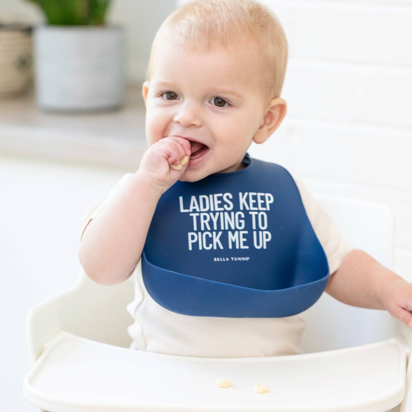 Ladies Pick Me Up Wonder Bib: Blue