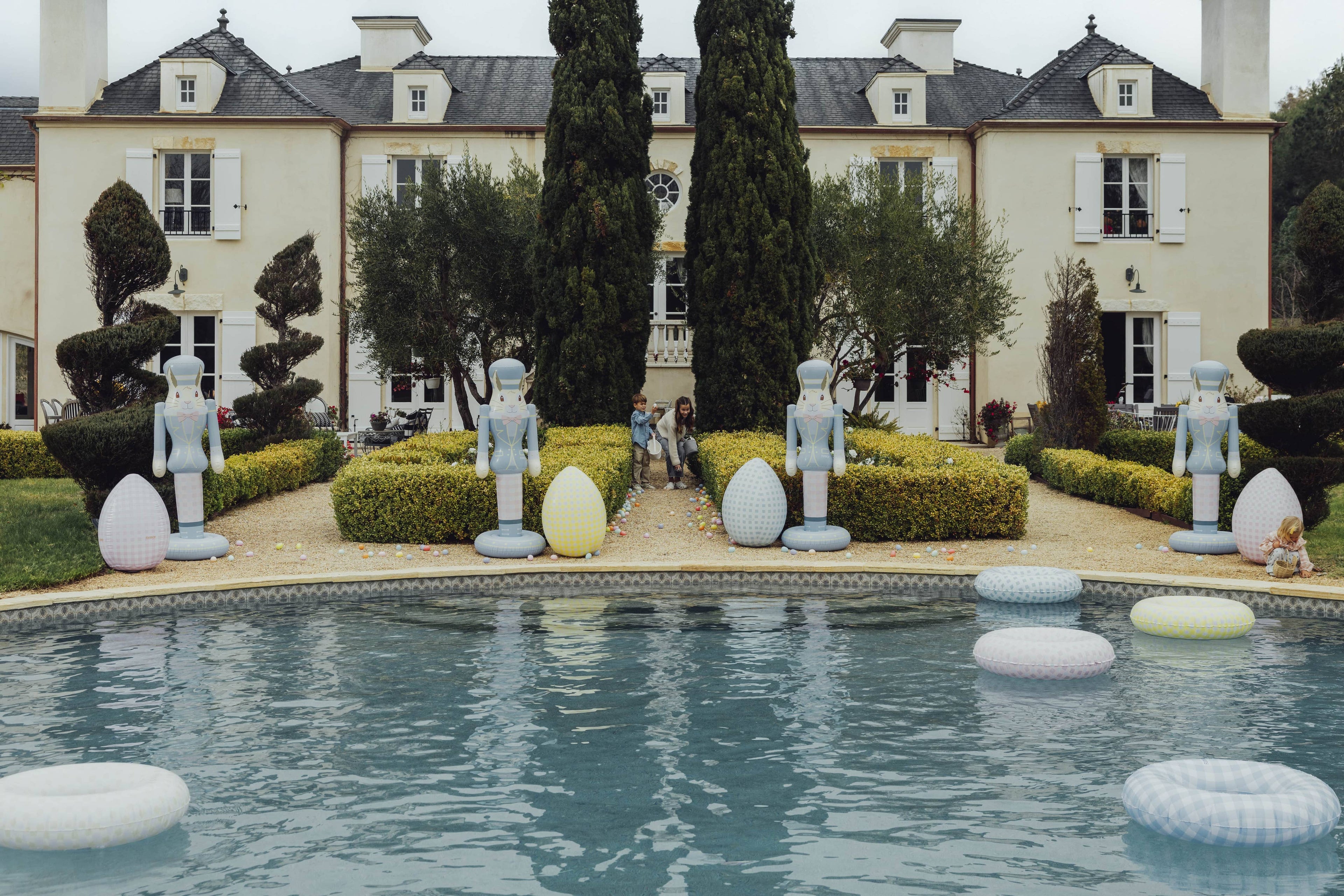 Kids Tube Float, Pink Gingham