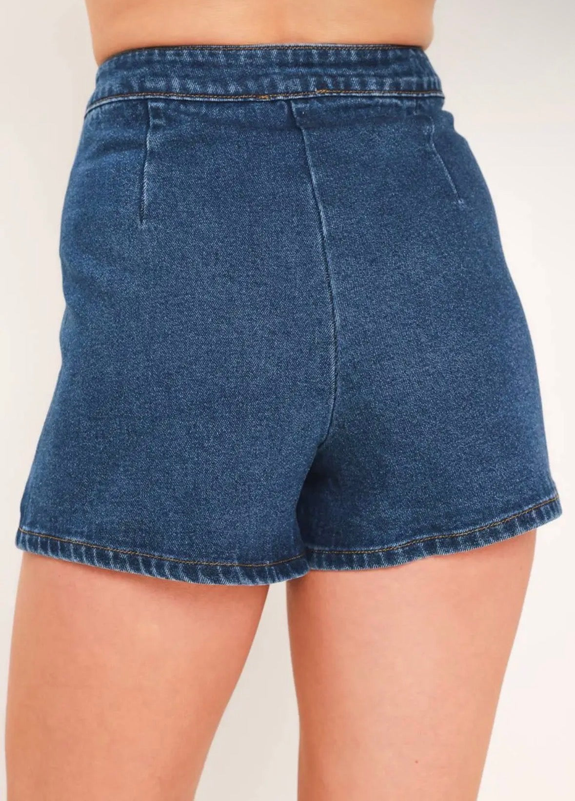 Denim Buttons Skort