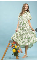Botanical Print Dress