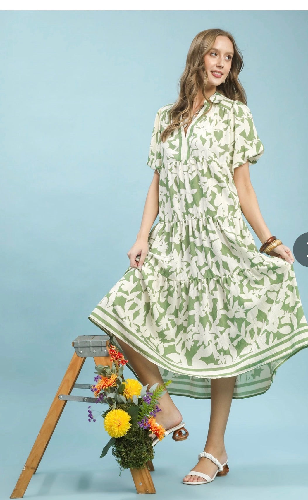 Botanical Print Dress