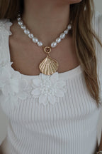 Freshwater Pearl Shell Necklace