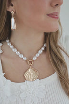 Freshwater Pearl Shell Necklace