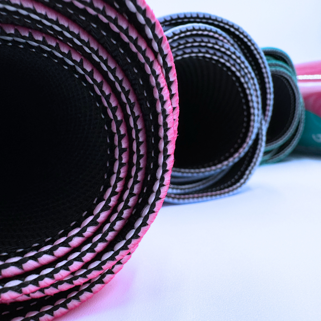 Mahjong Mat- Blue Scallop Color Wave