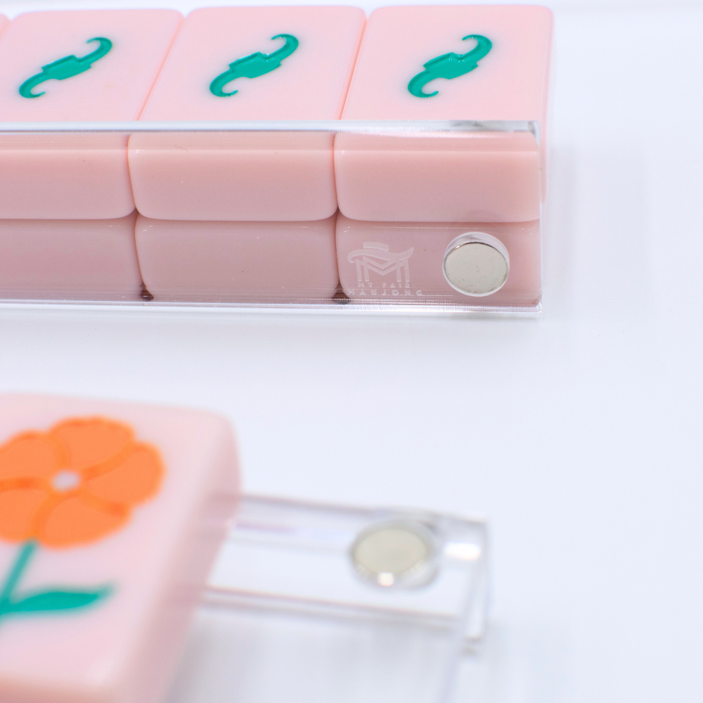 MAHJONG RACKS - Solid Macaron Pink