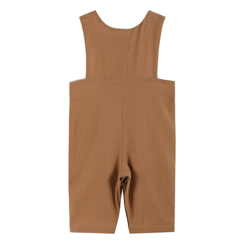 Brown Tractor Harvest Smocked Jon Jons