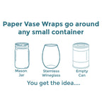 Rose Paper Vase Wraps