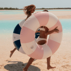 Pink Vintage Stripe Tube Float