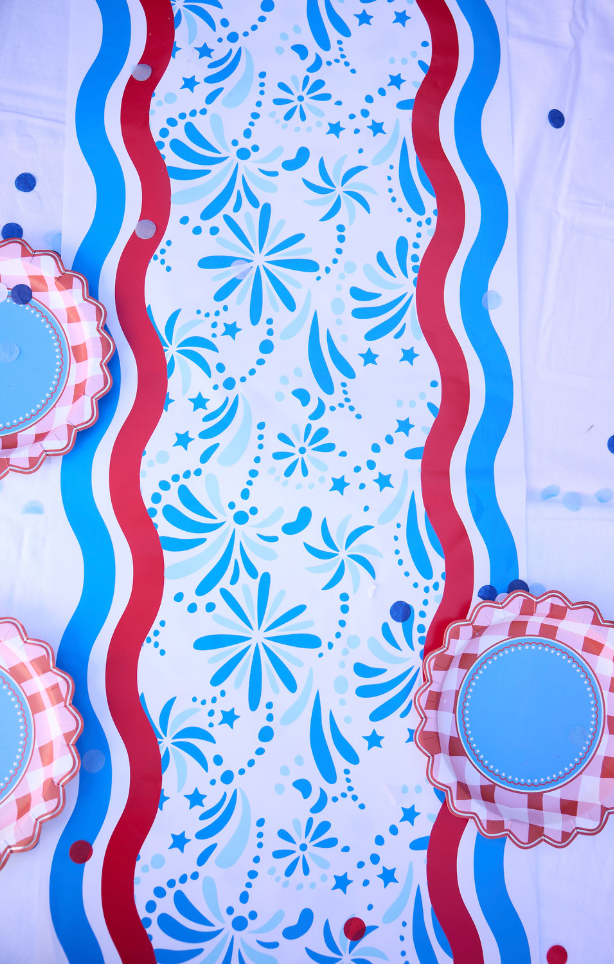 Star Spangled Spark Paper Table Runner - 25 feet