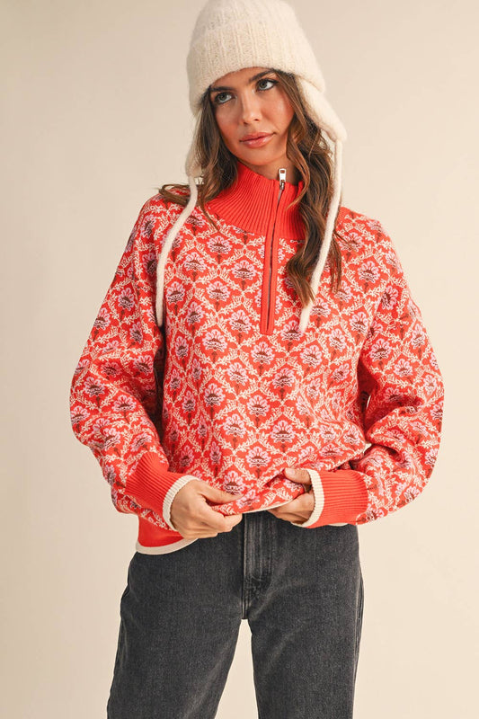 Fall Into Floral Pullover