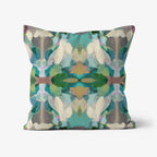 Nora Decorative Abstract Modern Art Painted Throw Pillow: 18x18