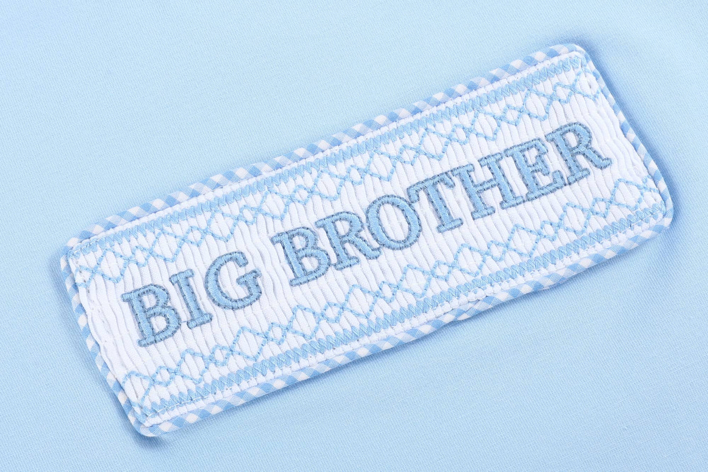 Light Blue Big Brother Smocked Shirt & Shorts
